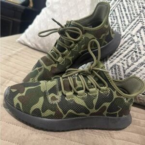 Adidas Camouflage Sneakers with Black Soles